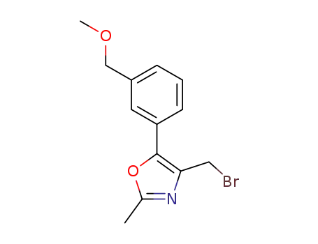 4-(bromomethyl)-5-(3-(methoxymethyl)phenyl)-2-methyloxazole