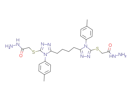 1,4-bis[5-(hydrazinocarbonylmethyl)thio-4-p-tolyl-1,2,4-triazol-3-yl]butane