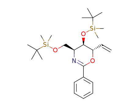 (4S,5R,6S)-5-(tert-butyldimethylsilyloxy)-4-[(tert-butyldimethylsilyloxy)methyl]-2-phenyl-6-vinyl-5,6-dihydro-4H-1,3-oxazine