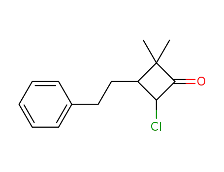 4-chloro-2,2-dimethyl-3-(2-phenylethyl)cyclobutanone