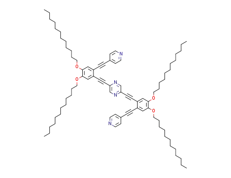 2,5-bis((4,5-bis(dodecyloxy)-2-(pyridin-4-ylethynyl)phenyl)-ethynyl)pyrazine