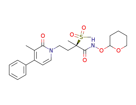 (2R)-2-methyl-4-(3-methyl-2-oxo-4-phenylpyridin-1(2H)-yl)-2-(methylsulfonyl)-N-(tetrahydro-2H-pyran-2-yloxy)butanamide
