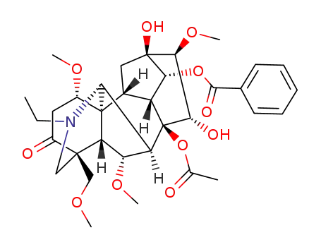 Molecular Structure of 639-24-7 (C<sub>34</sub>H<sub>45</sub>NO<sub>11</sub>)
