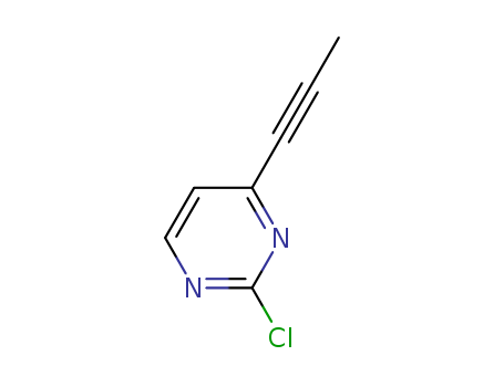 Pyrimidine, 2-chloro-4-(1-propynyl)-