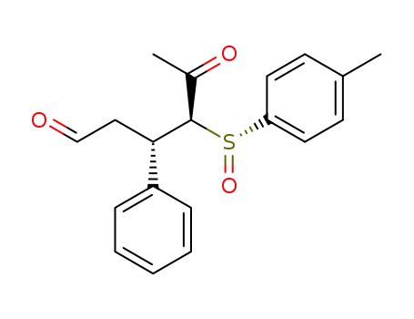 (+)-(sR,3S,4S)-5-oxo-3-phenyl-4-(p-tolylsulfinyl)hexanal
