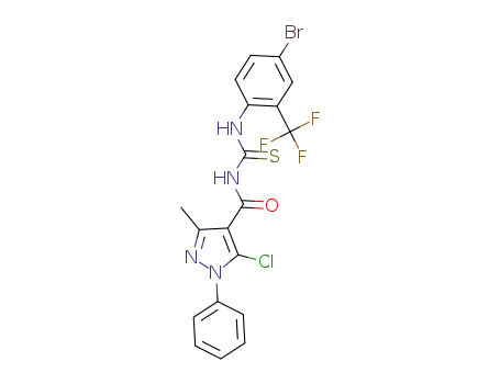 1-(4-bromo-2-(trifluoromethyl)phenyl)-3-(5-chloro-3-methyl-1-phenyl-1H-pyrazole-4-carbonyl)thiourea