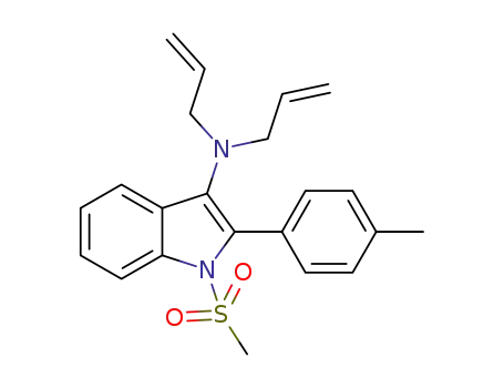 N,N-diallyl-1-methanesulfonyl-2-(4-methyphenyl)indol-3-amine