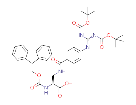 Fmoc-Dap(4-(2,3-bis(Boc)guanidino)benzoate)-OH