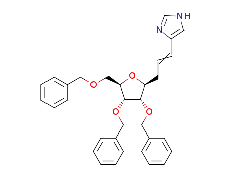 4-[(EZ)-3-(2,3,5-tri-O-benzyl-β-D-ribofuranos-1-yl)prop-1-enyl]-1H-imidazole