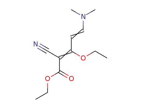 2-cyano-5-(dimethylamino)-3-ethoxypentyl-2,4-dienoic acid ethyl ester