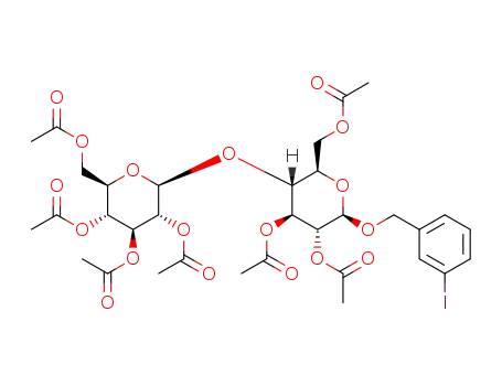 1β-(m-iodo)benzyl-hepta-O-acetyl cellobioside