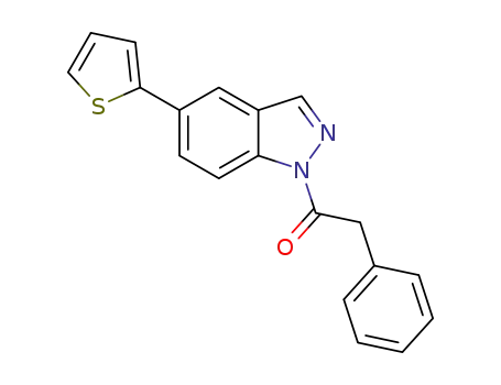2-phenyl-1-(5-thiophen-2-yl-indazol-1-yl)-ethanone