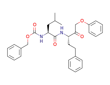 benzyl 1-(2-oxo-1-phenoxy-5-phenylpentan-3-ylcarbamoyl)-3-methylbutylcarbamate
