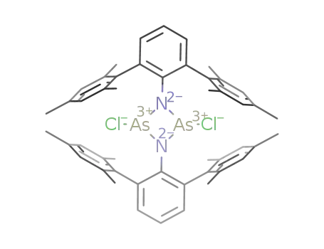 1,3-dichloro-2,4-bis[2,4-bis-(2,4,6-trimethylphenyl)phenyl]-cyclo-1,3-diarsa-2,4-diazane