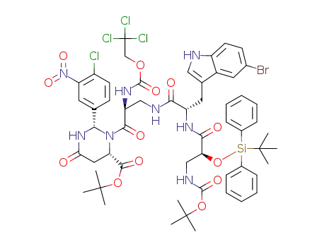 C<sub>56</sub>H<sub>65</sub>BrCl<sub>4</sub>N<sub>8</sub>O<sub>13</sub>Si