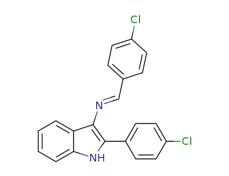 (E)-N-(4-chlorobenzylidene)-2-(4-chlorophenyl)-1H-indol-3-amine
