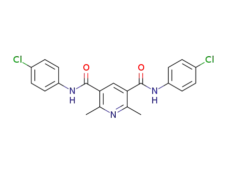 Molecular Structure of 1354571-20-2 (3,5-bis[N-(4-chlorophenyl)carbamoyl]-2,6-dimethylpyridine)