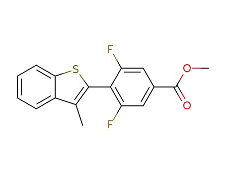 methyl 3,5-difluoro-4-(3-methylbenzo[b]thiophen-2-yl)benzoate