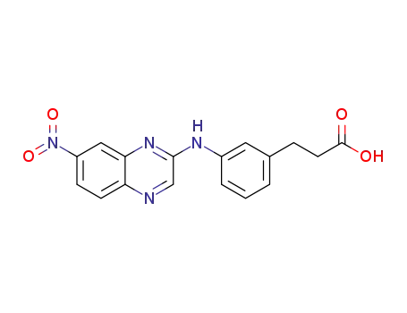 3-(3-(6-nitroquinoxalin-3-ylamino)phenyl)propanoic acid