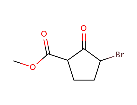 Molecular Structure of 36596-61-9 (Methyl 3-broMo-2-oxocyclopentanecarboxylate)