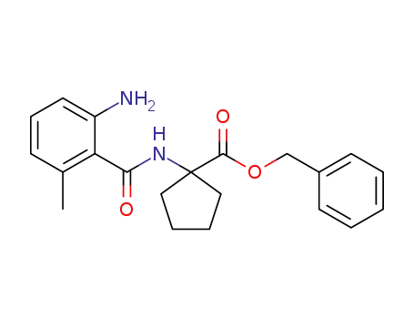 benzyl 1-(2-amino-6-methylbenzamido)cyclopentanecarboxylate