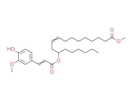 methyl 12-[3-(4-hydroxy-3-methoxyphenyl)prop-2-enoyloxy]octadec-9-enoate