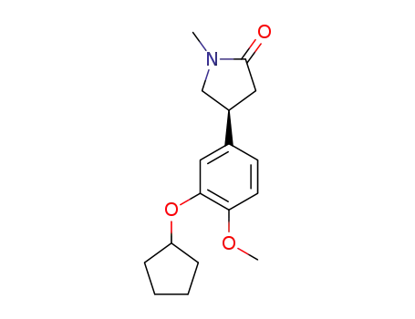 (S)-4-(3-cyclopentyloxy-4-methoxyphenyl)-1-methylpyrrolidin-2-one