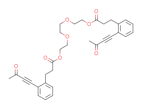 2,2'-(ethane-1,2-diylbis(oxy))bis(ethane-2,1-diyl) bis(3-(2-(3-oxobut-1-ynyl)phenyl)propanoate)