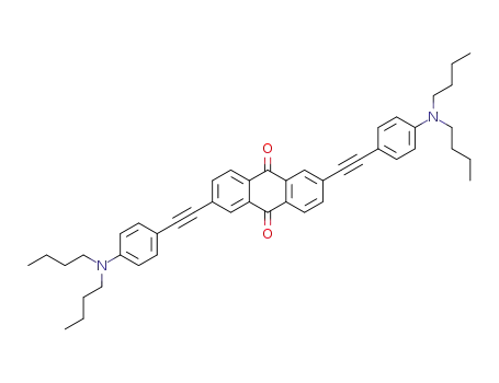 2,6-bis((4-(dibutylamino)phenyl)ethynyl)anthracene-9,10-dione