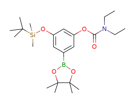 3-(tert-butyldimethylsilyloxy)-5-(4,4,5,5-tetramethyl-1,3,2-dioxaborolan-2-yl)phenyl diethylcarbamate