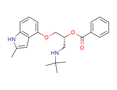 2-PROPANOL,1-[(TERT-BUTYL)AMINO]-3-[(2-METHYL-1H-INDOL-4-YL)OXY]-,BENZOATE ( ESTER),(R)-