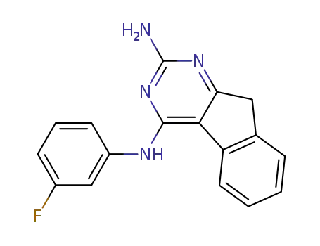 N<sub>4</sub>-(3-fluorophenyl)-9H-indeno[2,1-d]pyrimidine-2,4-diamine