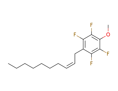 Molecular Structure of 1289639-12-8 ((Z)-1-(2-decen-1-yl)-2,3,5,6-tetrafluoro-4-methoxybenzene)