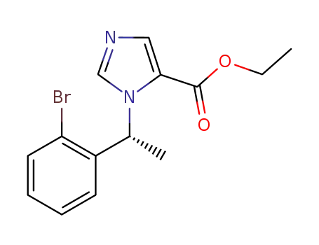 1H-Imidazole-5-carboxylic acid, 1-[1-(2-bromophenyl)ethyl]-, ethyl ester,
(R)-