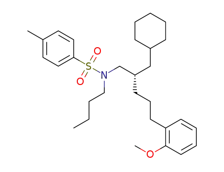 (S)-N-butyl-N-(2-(cyclohexylmethyl)-5-(2-methoxyphenyl)pentyl)-4-methylbenzenesulfonamide