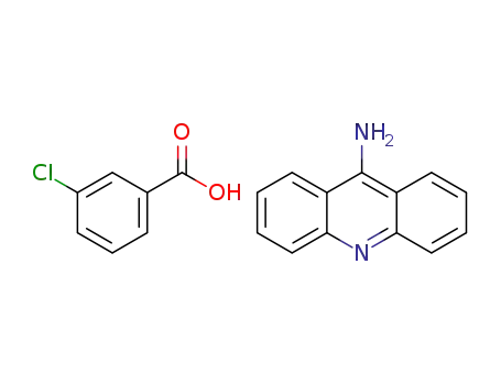 Molecular Structure of 1302149-88-7 (9-aminoacridinium 3-chlorobenzoate)