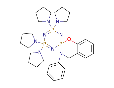 4,4,6,6-tetrapyrrolidino-3-phenyl-3,4-dihydrospiro[1,3,2-benzoxazaphosphorine][2λ5,4λ5,6λ5][1,3,5,2,4,6]triazatriphosphorine