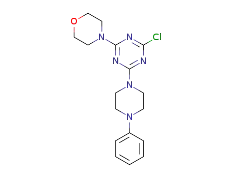 2-chloro-4-(morpholin-4-yl)-6-(4-phenylpiperazin-1-yl)-1,3,5-triazine