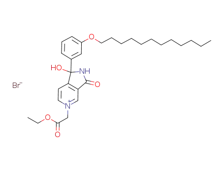 1-(3-dodecyloxyphenyl)-5-[2-(ethyloxy)-2-oxoethyl]-1-hydroxy-3-oxo-1,2-dihydropyrrolo[3,4-c]pyridinium bromide
