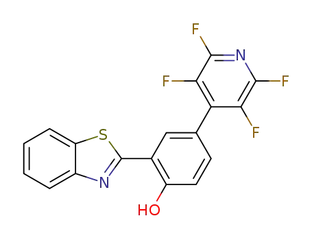 2-[2-hydroxy-5-(2,3,5,6-tetrafluoropyridyl)phenyl]benzothiazole