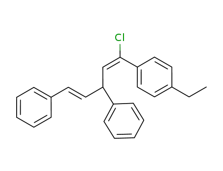 ((1E,4E)-5-chloro-5-(4-ethylphenyl)penta-1,4-diene-1,3-diyl)dibenzene