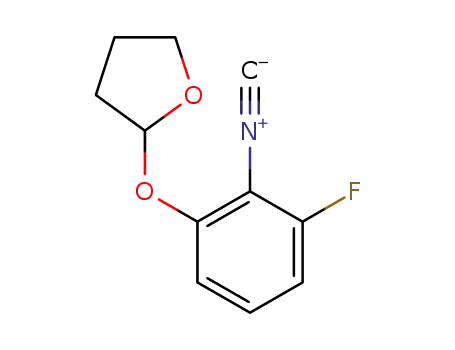 3-fluoro-2-isocyano-1-tetrahydrofuranyloxybenzene