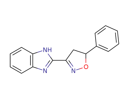 Molecular Structure of 63330-81-4 (1H-Benzimidazole, 2-(4,5-dihydro-5-phenyl-3-isoxazolyl)-)