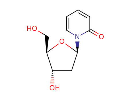Molecular Structure of 22969-05-7 (1-(2-Deoxy-β-D-ribofuranosyl)-2(1H)-pyridone)
