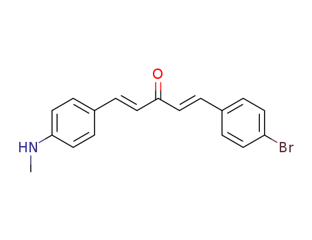 (1E,4E)-1-(4-bromophenyl)-5-(4-(methylamino)phenyl)penta-1,4-dien-3-one
