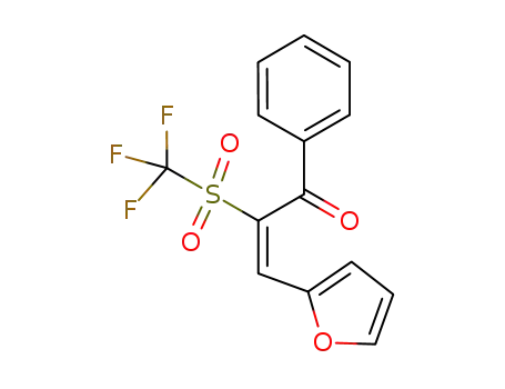 (E)-3-(2-furyl)-2-trifluoromethylsulfonyl-1-phenylprop-2-en-1-one