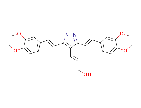 (E,E,E)-3-(3,5-bis(3,4-dimethoxystyryl)-1H-pyrazol-4-yl)prop-2-en-1-ol