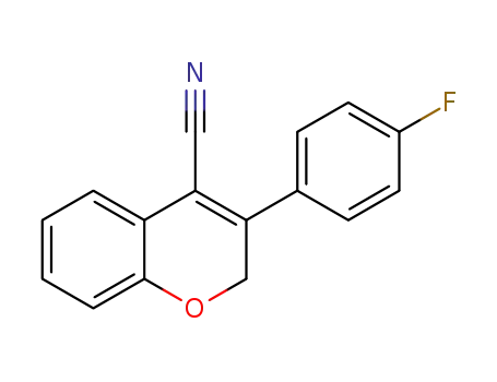 Molecular Structure of 1329116-26-8 (3-(4-fluorophenyl)-2H-chromene-4-carbonitrile)