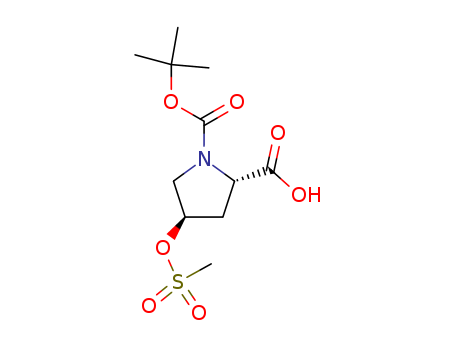 (2S,4R)-1-(tert-Butoxycarbonyl)-4-((methylsulfonyl)oxy)pyrrolidine-2-carboxylic acid