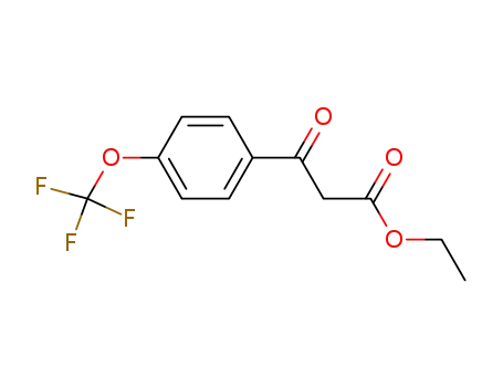 Molecular Structure of 252955-06-9 (ETHYL 3-OXO-3-(4-(TRIFLUOROMETHOXY)PHENYL)PROPANOATE)